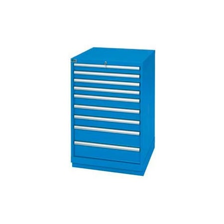 Lista International Lista 9 Drawer Standard Width Cabinet - Bright Blue, No Lock XSSC0900-0901BBNL
